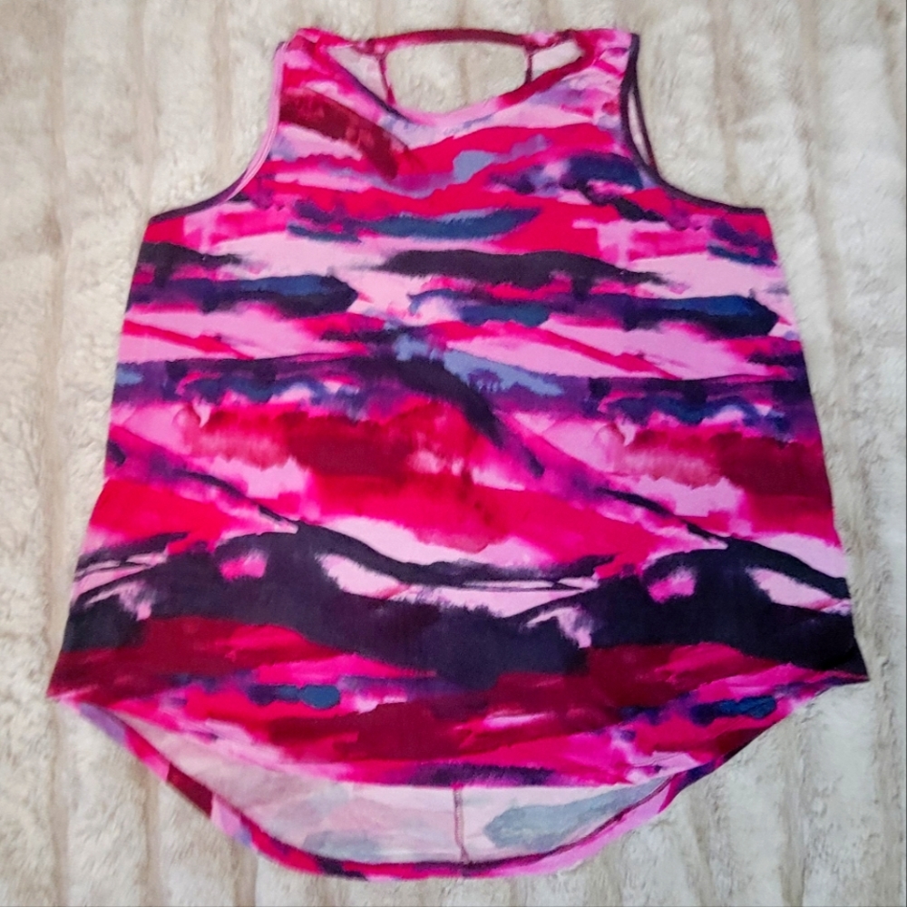 LIVI Scoop-Neck Wicking V Back Buttery Soft Tank Size 18/20 Red,Pink,Blue,Purple